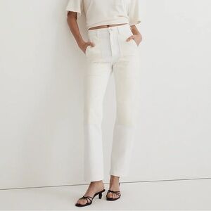 Madewell The '90s Straight Jeans Two-Tone Workwear Edition NK884 25